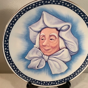 Old Jack Frost Limited Edition Collectors&#39; Plate Unseen People Series,2nd Issue 1987 #0284 of 2500, 1987 Enesco Plate by Artist Faith Wick