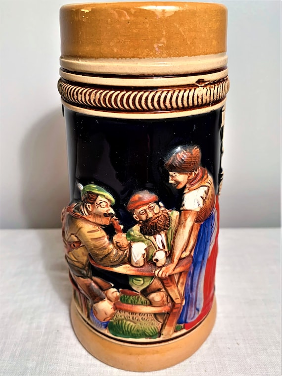 お中元 お歳暮 お年賀 夏 冬 年末年始のご挨拶 ギフト 通販な King Original Vintage Austria Trinke Tankard, Beer German アンティーク雑貨