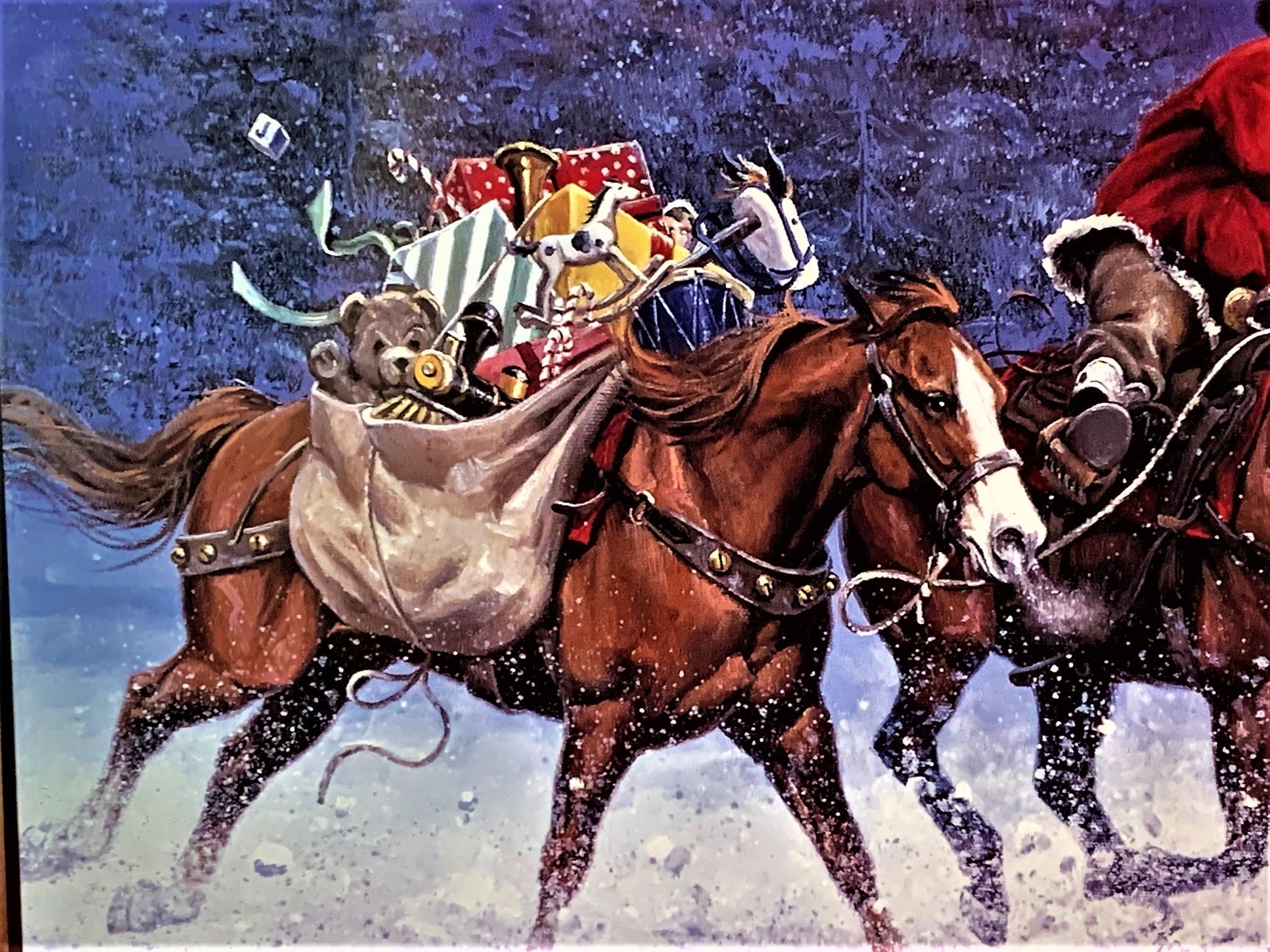 Jack Sorenson Christmas Rush Framed Art Print Home Interiors USA