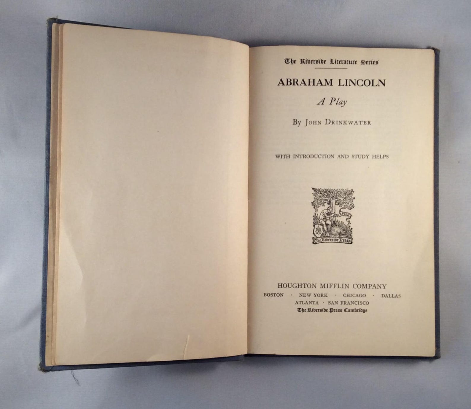 Abraham Lincoln by John Drinkwater Vintage Play 1927 Etsy