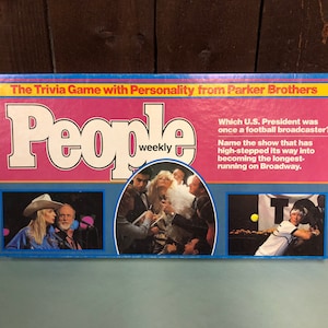 1984 People Weekly Parker Brothers Vintage Board Game - Unused/Cards Sealed - 2 to 7 Players Teen to Adult - Board Game Collector-Retro Game