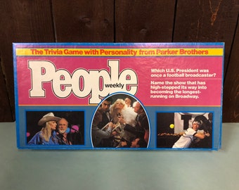 1984 People Weekly Parker Brothers Vintage Board Game - Unused/Cards Sealed - 2 to 7 Players Teen to Adult - Board Game Collector-Retro Game