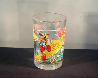 Vintage Mc Donalds Walt Disney World 100 Years of Magic Anniversary Glass Pinocchio
