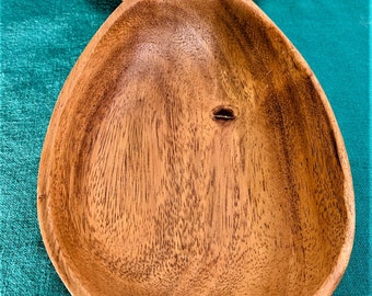 Sorensens Monkey Pod Pineapple Dish Tray, the Wood Carver, Hawaii