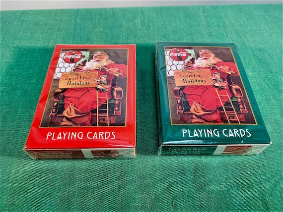 CocaCola Nostalgia Playing Cards コカコーラ Coca-Cola Nostalgia PLAYING CARDS Christmas Santa 1945