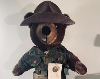 United States Army Drill Sergeant Bear Military Stuffed