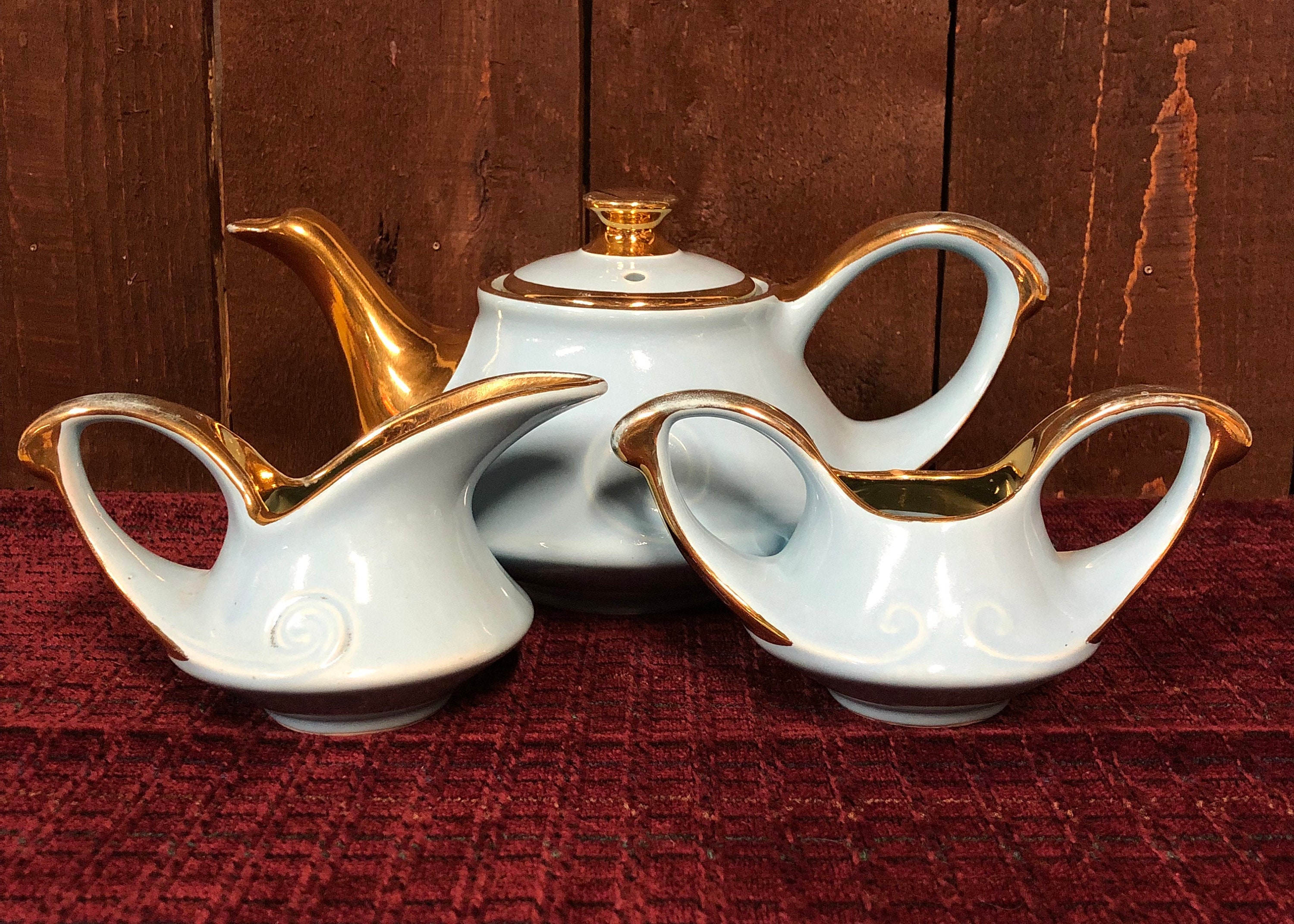 Mid Century Modern Aladin Teapot with Creamer and Sugar Etsy