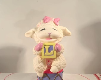 Vintage Shari Lewis Lamb Chop Plastic Piggy Bank