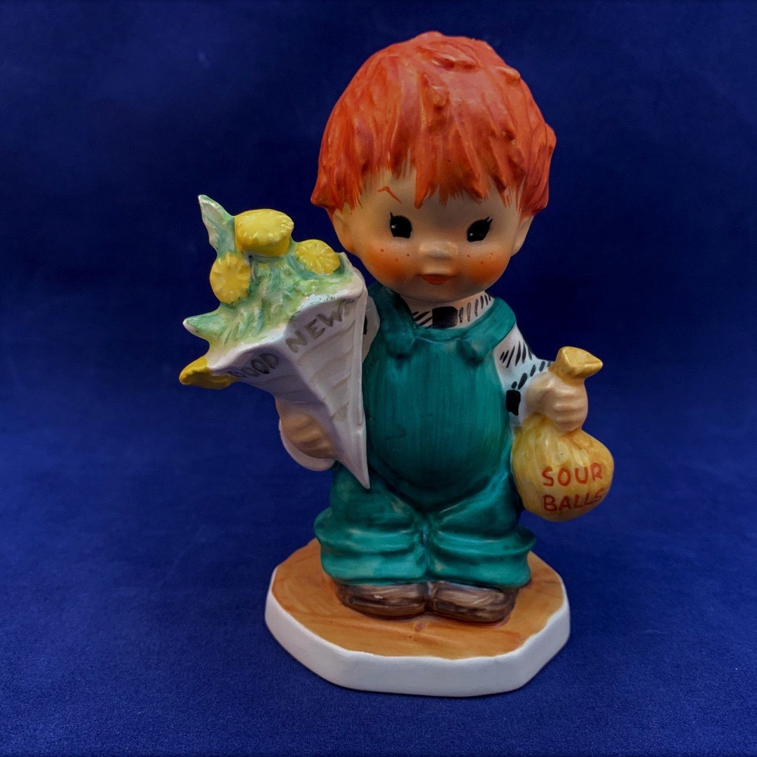 W. Goebel W. Germany Charlot Byj 26 Red Headed Boy Figurine