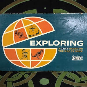 Exploring Board Game Parker Brothers 1963- A Game Based on the NBC TV Show-1960&#39;s Games-Collectible Board Game-Family Fun Night-Game Night