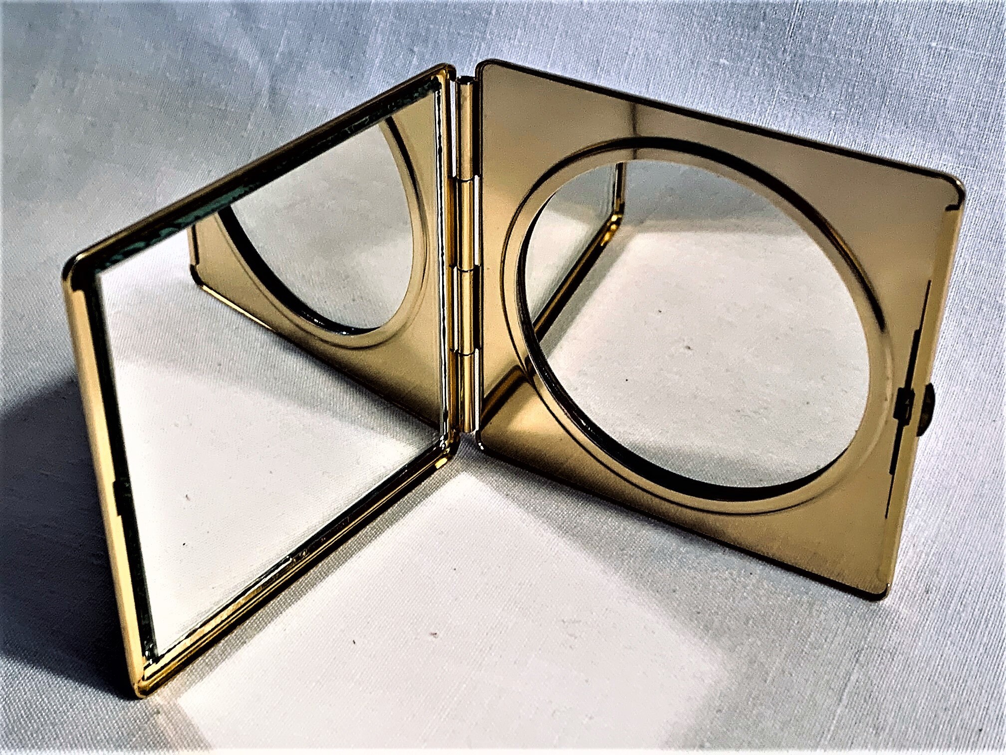 Vintage Japanese Compact Mirror Made of Hand Carved Wood and Etsy