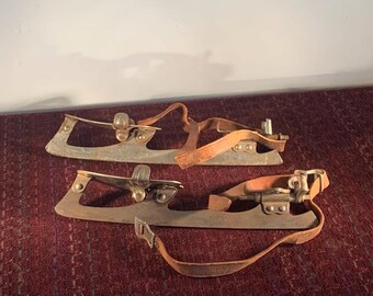 Antique Pair of Metal Skates