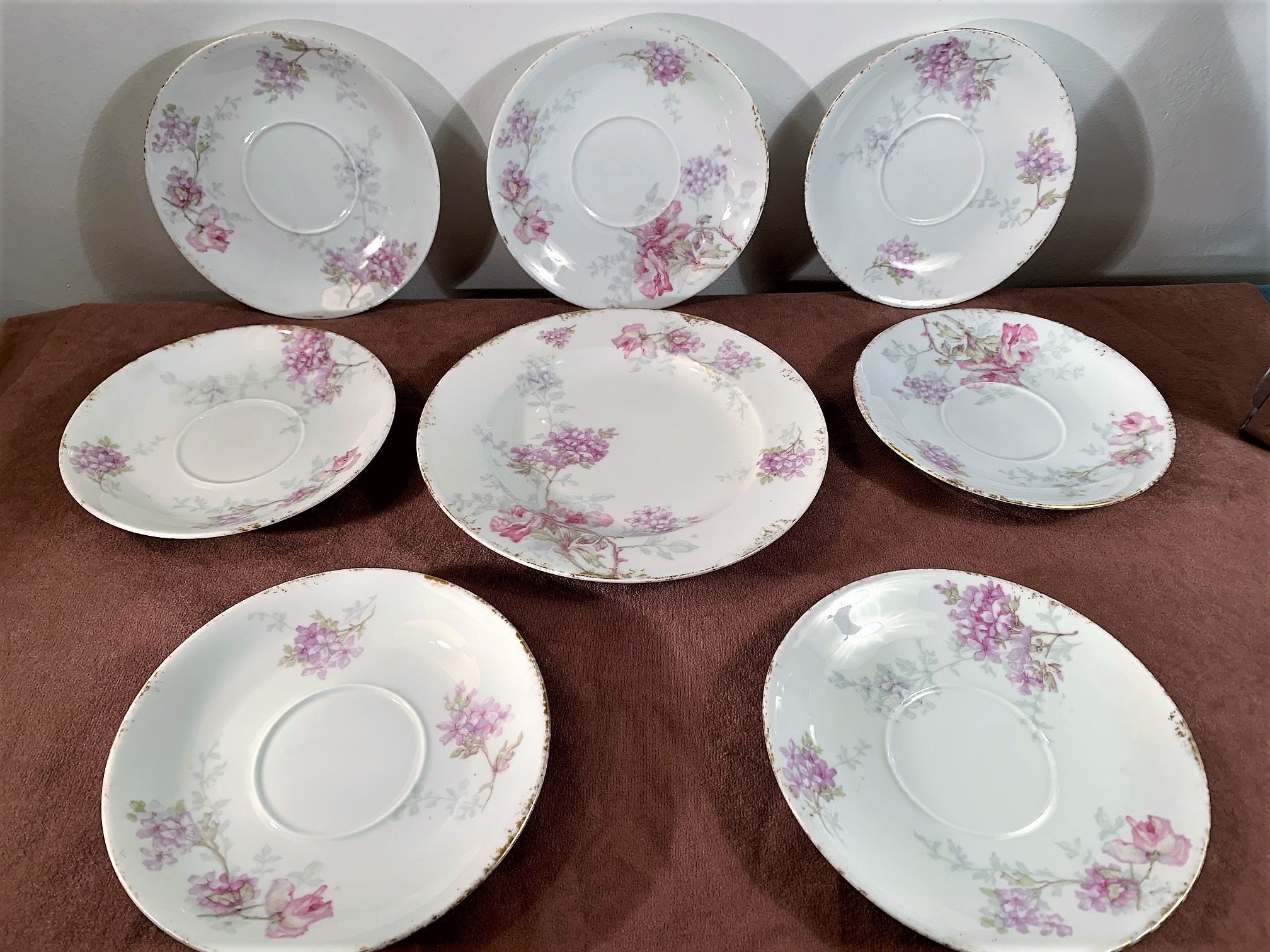 Antique Theodore Haviland Limoges France Purple Violets Fine Antique Theodore Haviland Limoges France Purple Violets Fine
