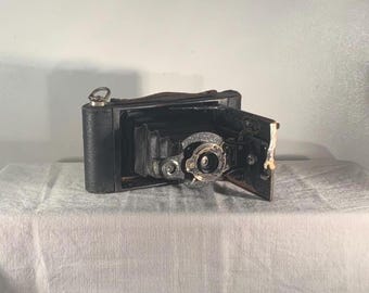 Vintage Eastman Kodak No. 2 Folding Autographic Cartridge Brownie Camera