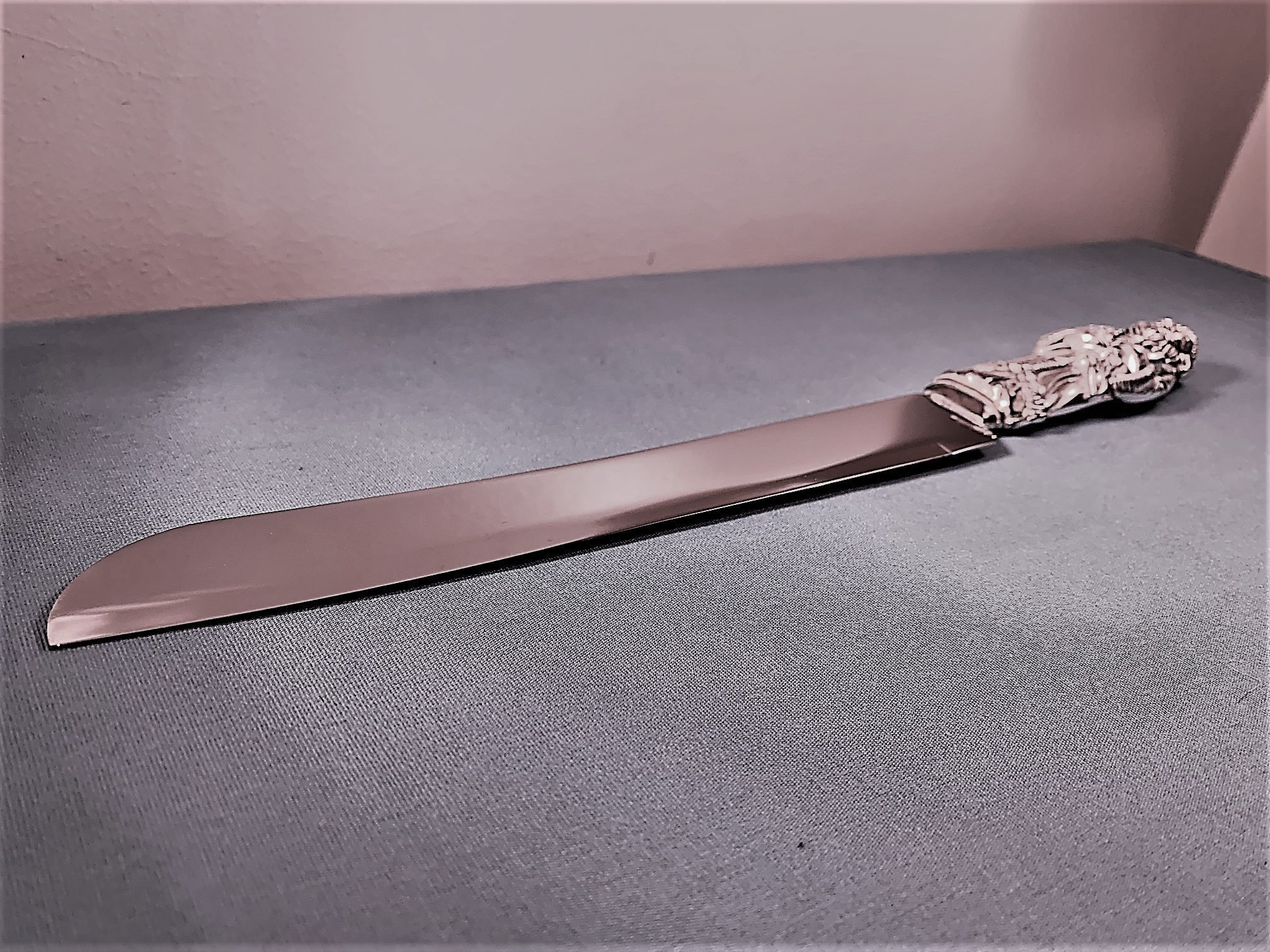 Vintage Godinger Silver Plated Santa Cake Knife Holiday Etsy