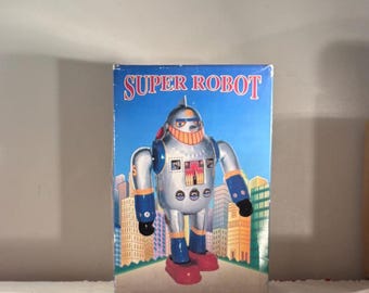 Vintage X-25 Super Robot Wind -up Type Tin Toy- Rare MS 417
