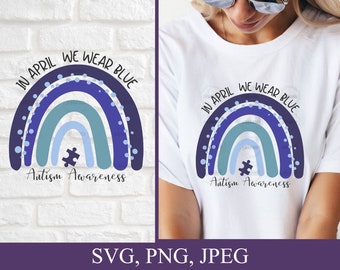 Download Autism Rainbow Svg Etsy