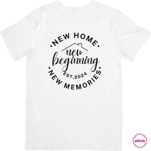 New Home, New Beginning, New Memories EST 2024, 2025, First House, Housewarming Gift, New Home Ornament, Home Decor, Svg Files For Cricut image 3