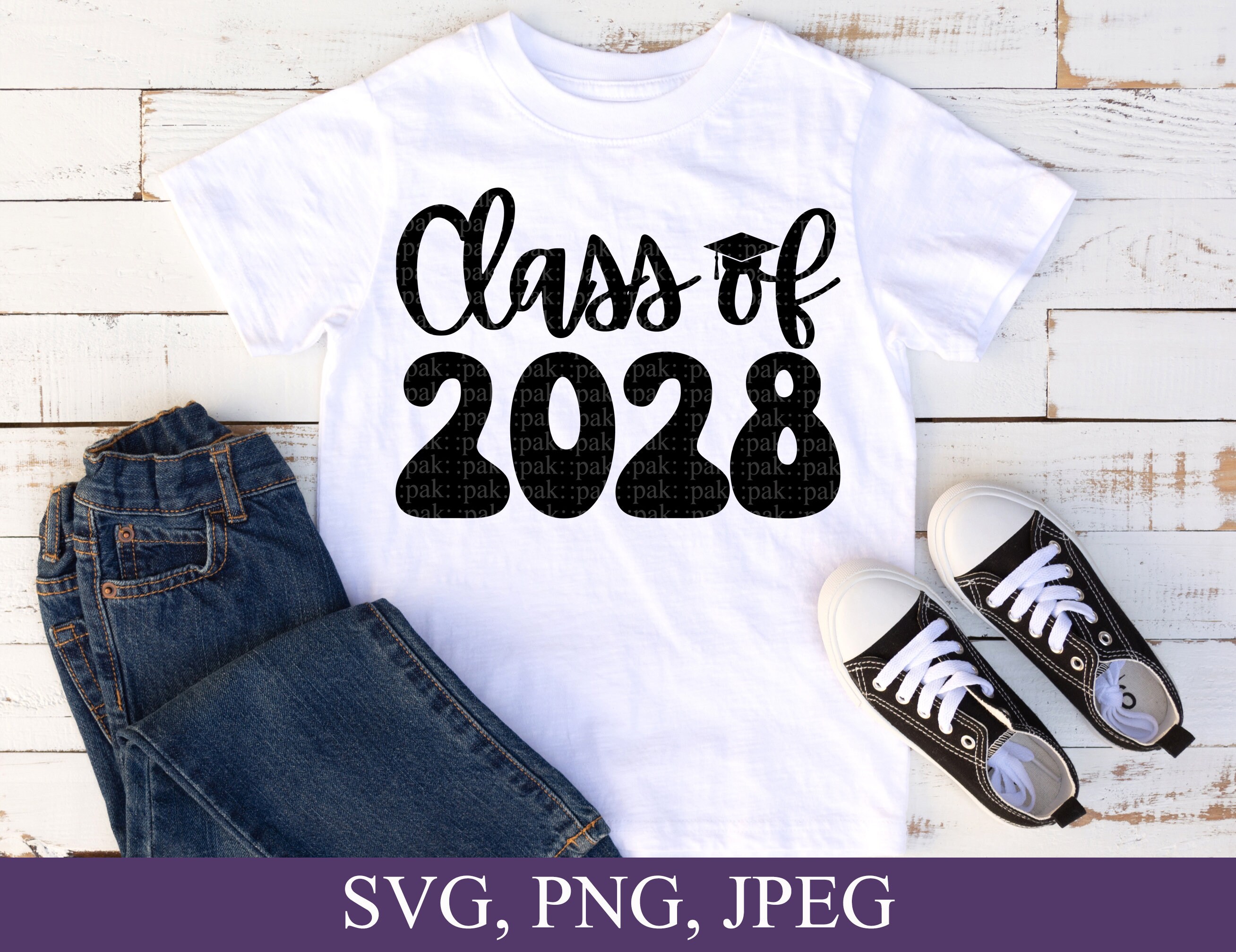 Graduation Years Bundle SVG, Class of 2024, 2025, 2026, 2027, 2028 ...