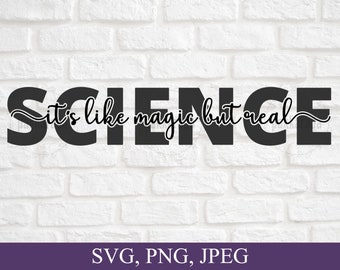 It's Like Magic But Real, Science Svg, Science Svg File For Shirt Design, Cutting Files For Cricut, Instant Download
