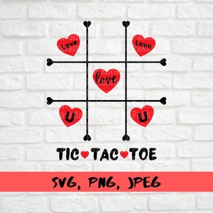 Tic Tac Toe Bag Valentine&#39;s Day Svg, valentine tic tac toe svg, xoxo tic tac toe svg,  svg cut files