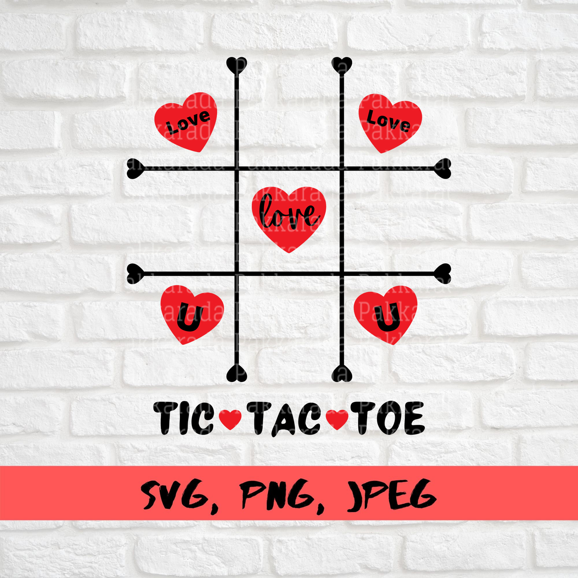 Tic Tac Toe Bag Valentine's Day Svg Valentine Tic Tac Toe - Etsy UK