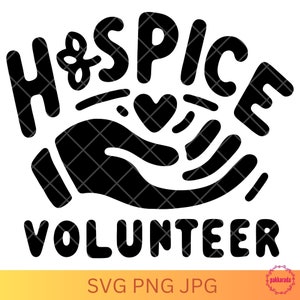 Hospice Volunteer, Hands Symbol, SVG PNG, Community Service, Volunteer Appreciation, Heart in Hands, Digital Download