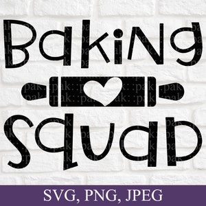 Baking Squad, Funny Baking Matching Shirt Svg, Christmas Baking Crew, Christmas Svg, Christmas Gift Ideas, Svg File, Instant Downloads