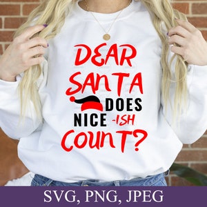 Beste Kerstman doet Nice-ish Graaf Svg, Kerstmis Svg, Vrolijk Kerst Svg, Kids Gift Idee, Svg Bestanden voor Cricut, Digitale Download