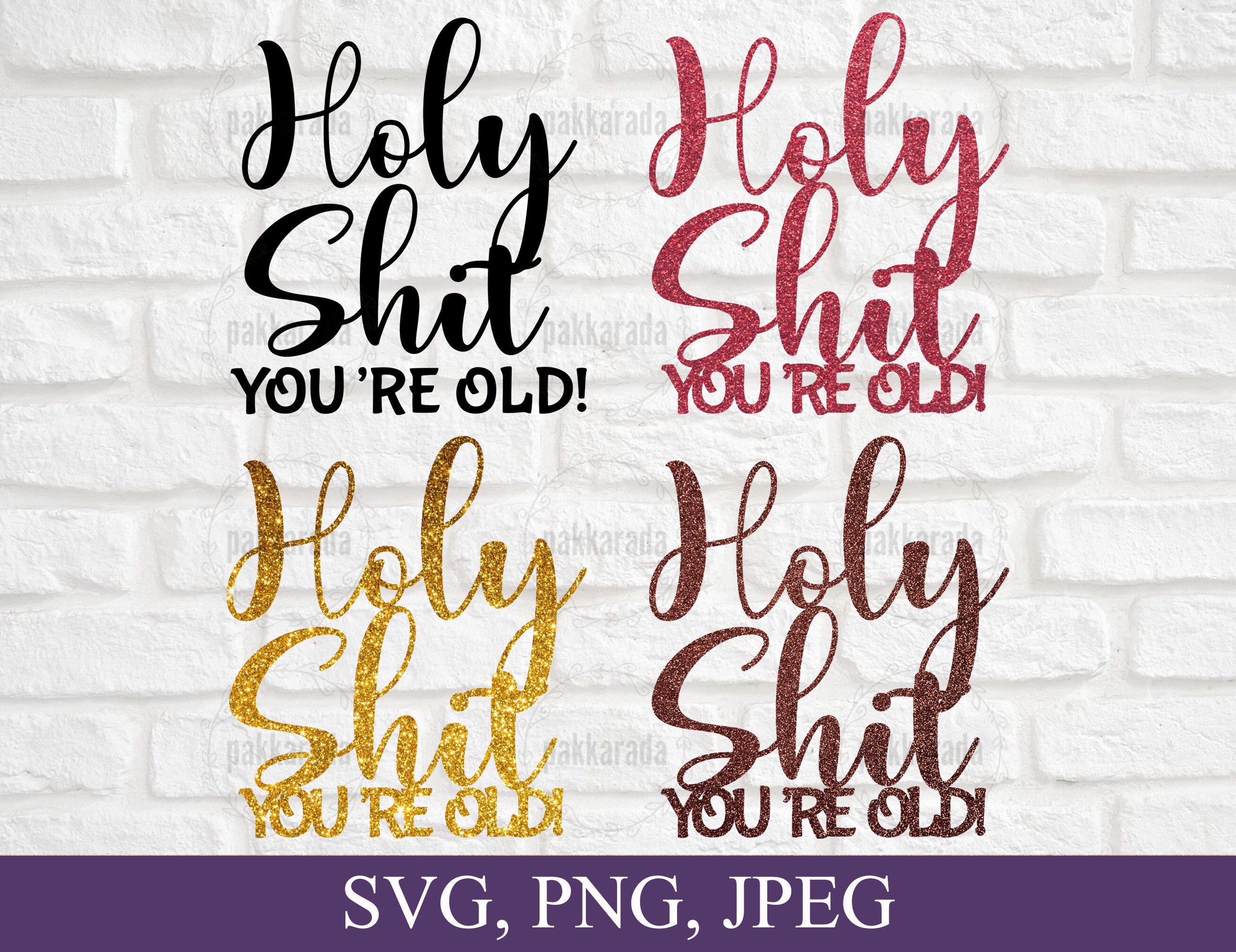 Holy Shit You're Old Svg Lustige Geburtstag Torten topper - Etsy.de
