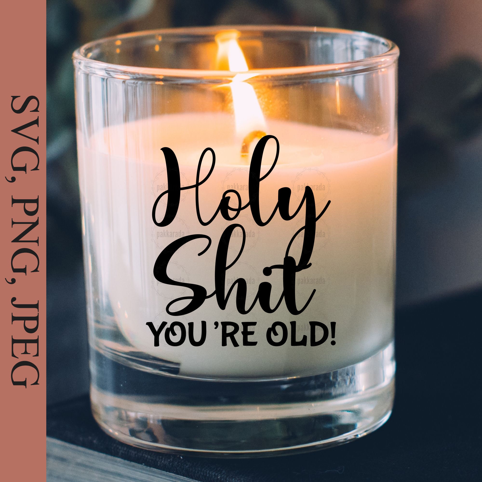 Holy Shit You're Old Svg Lustige Geburtstag Torten topper | Etsy