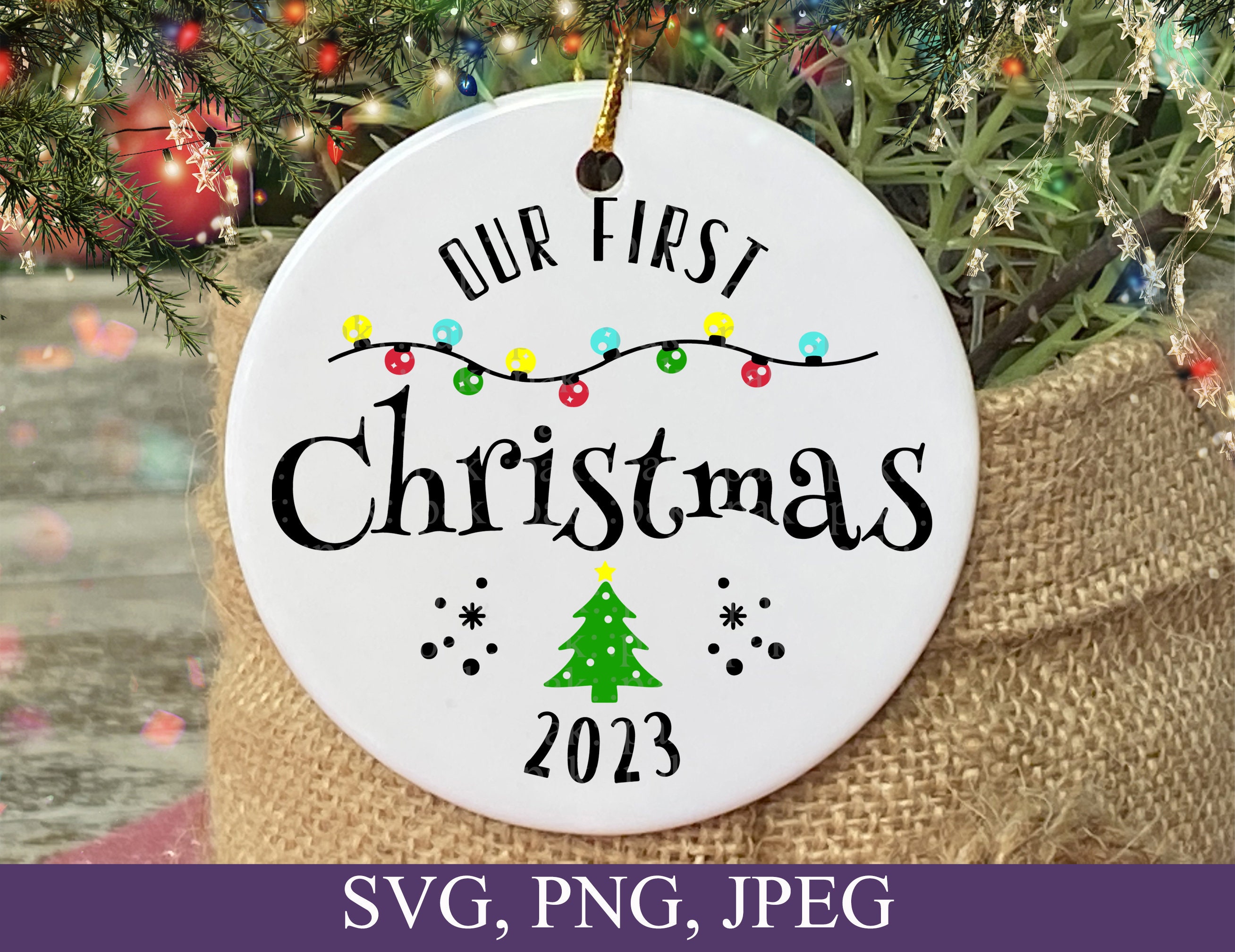 Our First Christmas 2023 Svg Christmas Ornament 2023 Svg - Etsy 日本