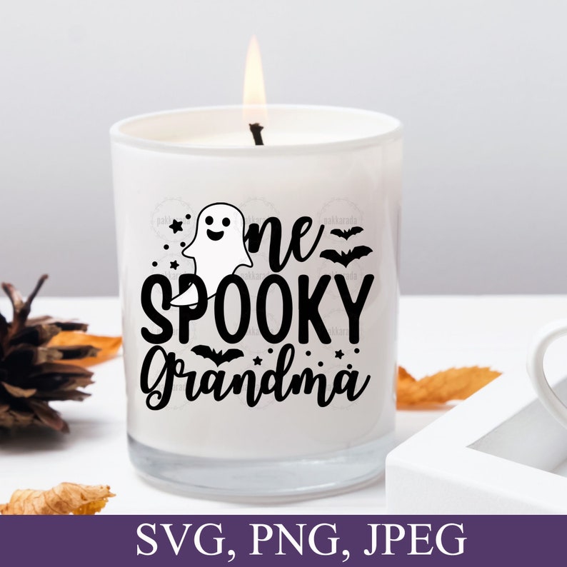 One Spooky Grandma Svg, Halloween Grandma Shirt Svg, Halloween Grandma Gift, Spooky Grandma Png, Spooky Grandma Decal Svg File For Cricut image 5