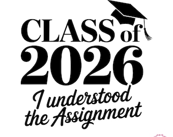 Class of 2026 SVG, Graduation Design (Digital Download)