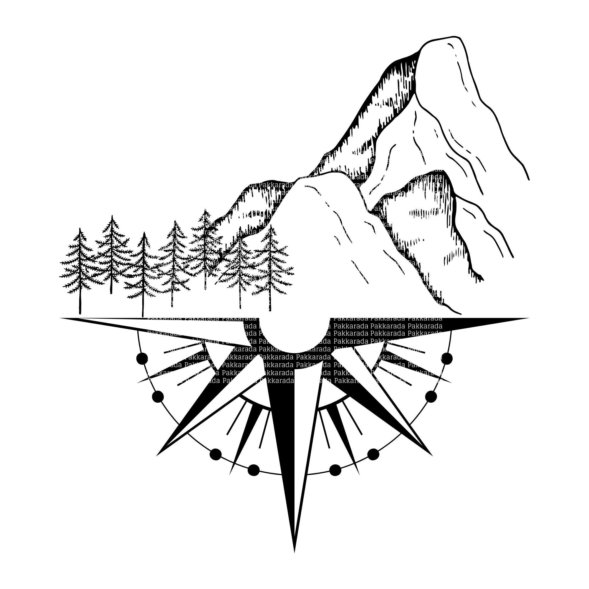 Free Free 272 Mountain Compass Svg SVG PNG EPS DXF File