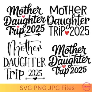 Mutter Tochter Reise 2025 svg, Vacay Mode svg, Familien Matching, Reise, svg Dateien für Cricut, digitaler Download
