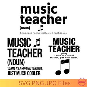 Pacote SVG de Professor de Música | Design de Definição de Professor de Música Engraçado | Download Digital para Professores de Música