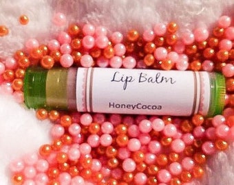 Natural Lip Balm, Organic lip balm, Cocoa Honey, gift for her, organic skincare