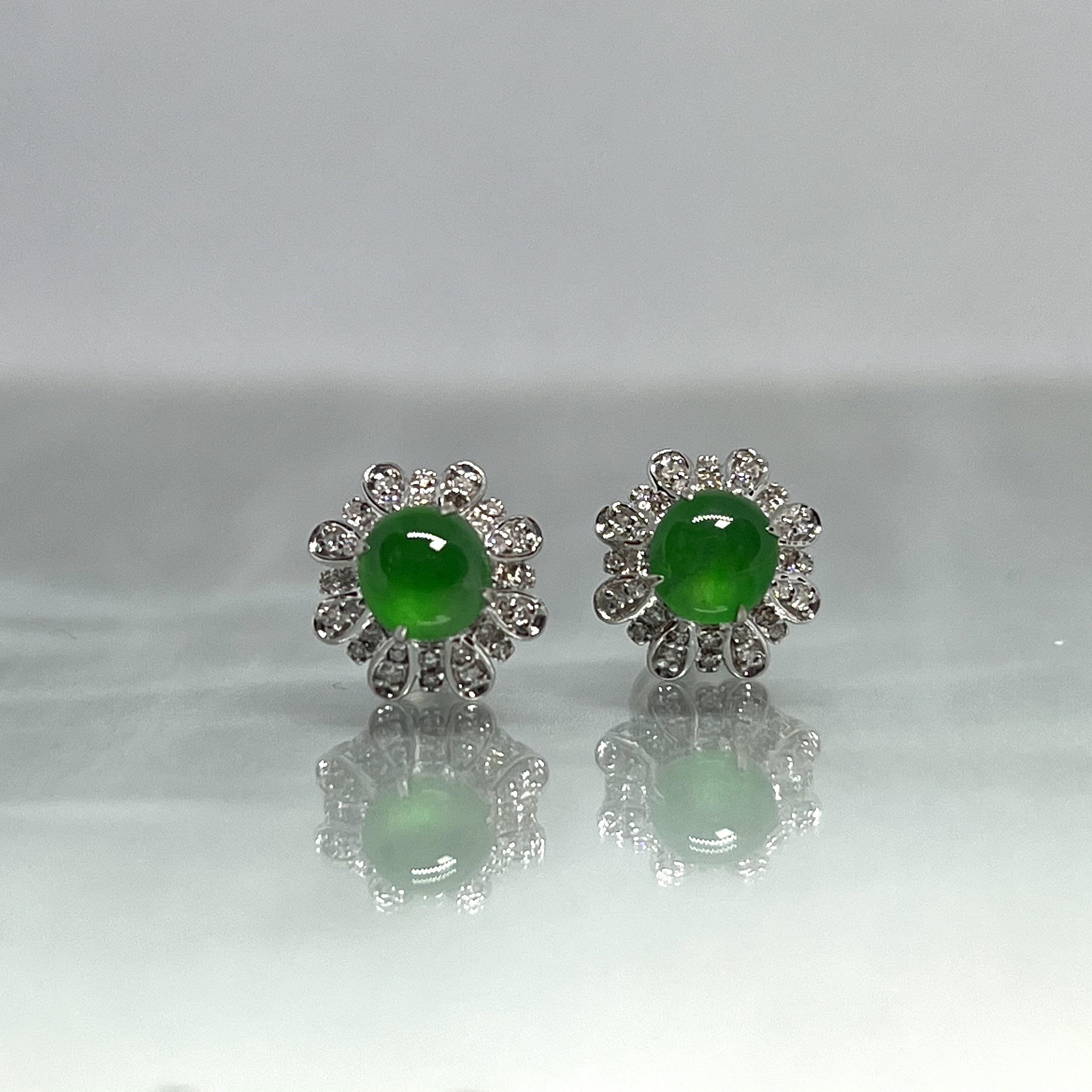 Imperial jade earrings deals