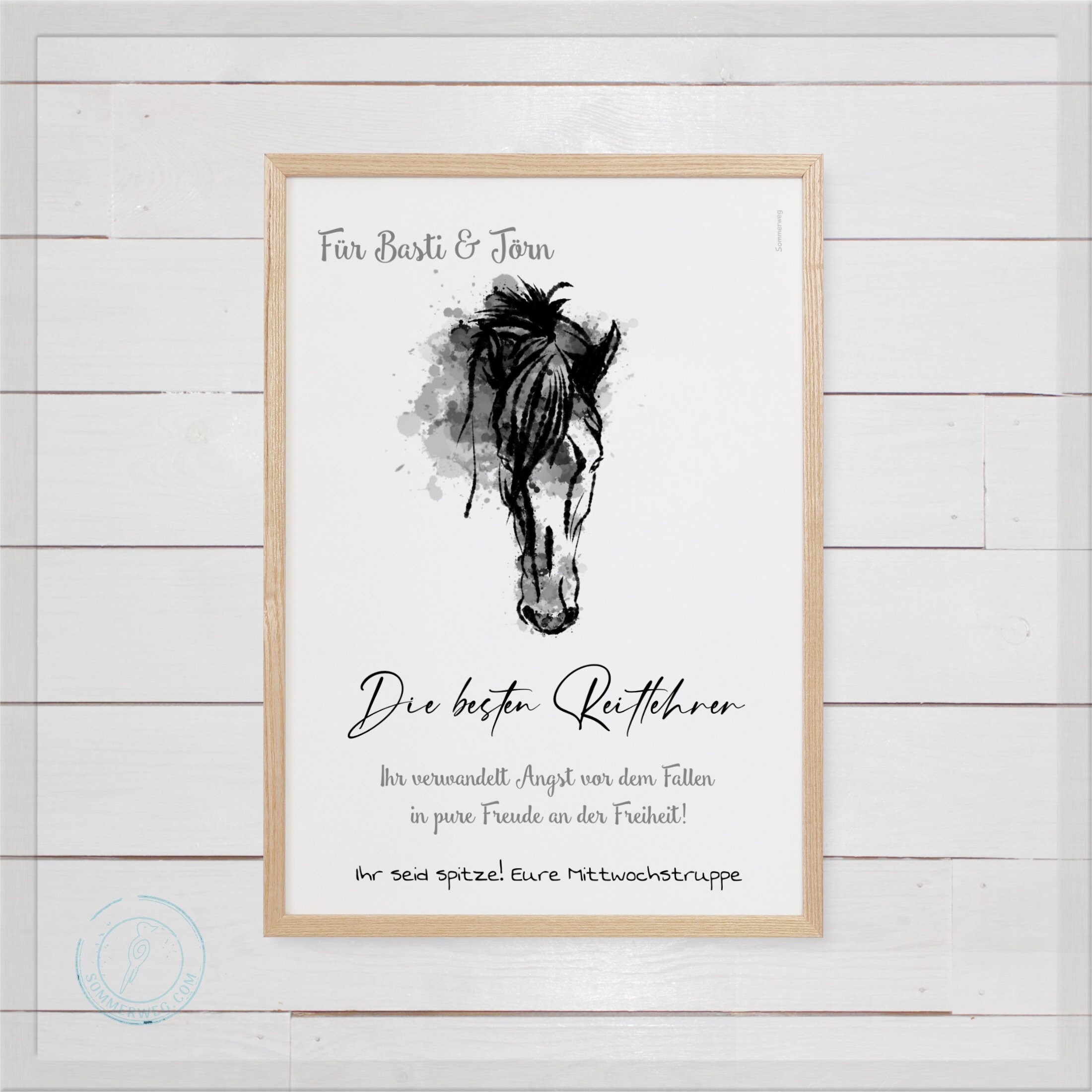 Beste ReitlehrerInnen MotivVarianten Personalisierbares Etsy.de