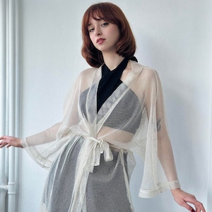 Retrobird Design Long Kimono | Retrobird | Robes