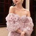 Vintage Sweet Princess Style | Strapless Off Shoulder Prom & Evening Gown | 3D Floral Appliqués | Romantic Vibes Dress | cdcd962 