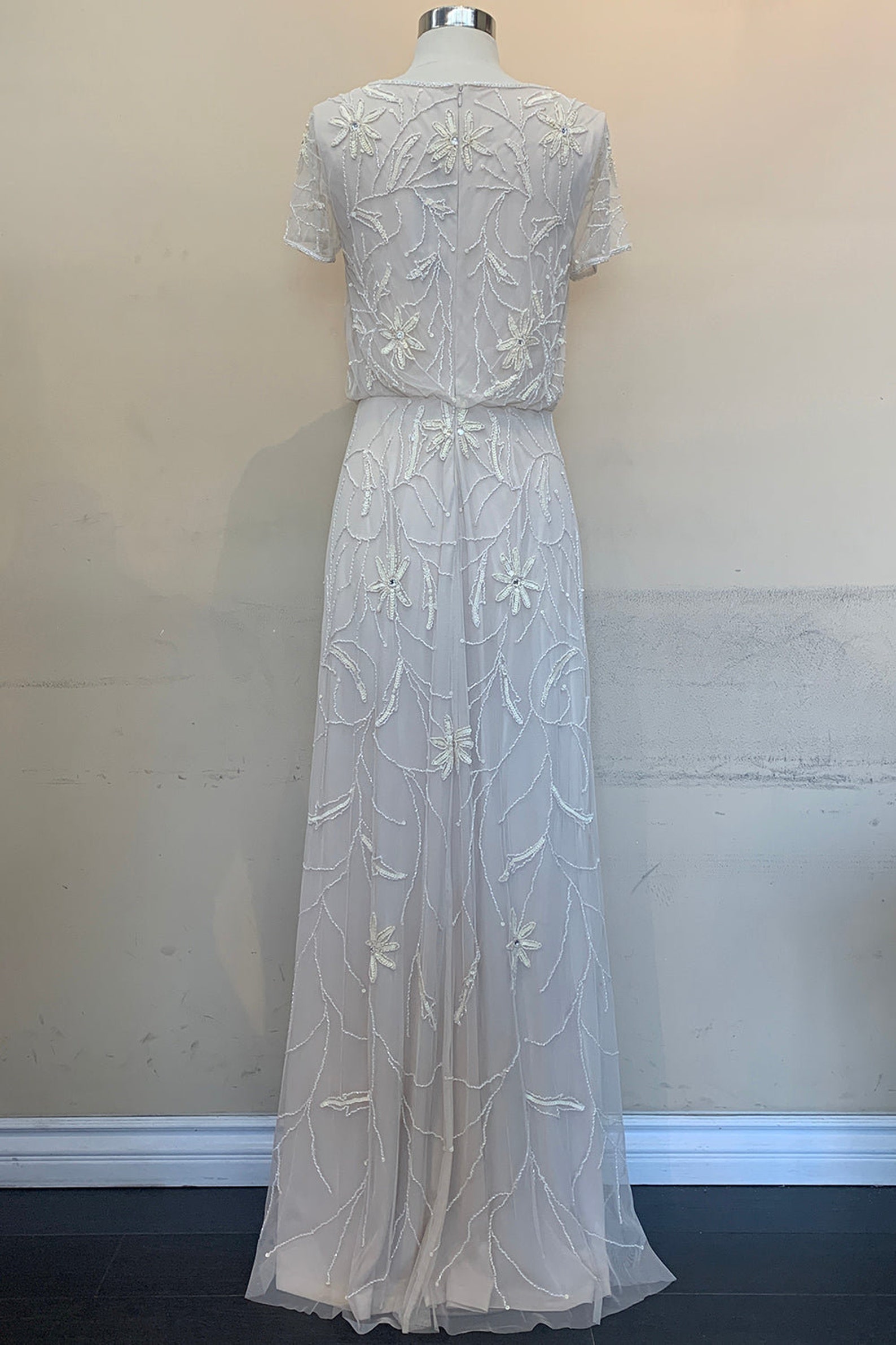 Glitter Embellished Long Mother of the Bride Dress Modest - Etsy