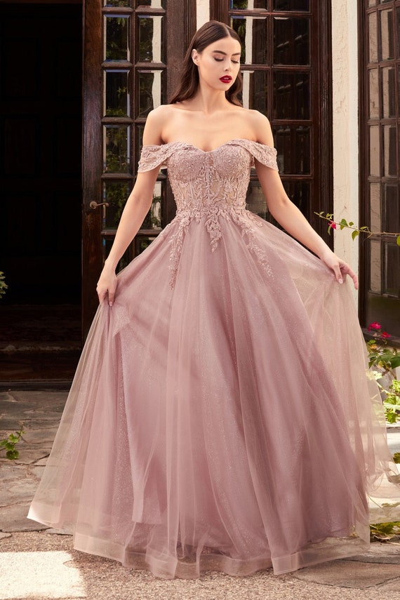 off shoulder prom dresses