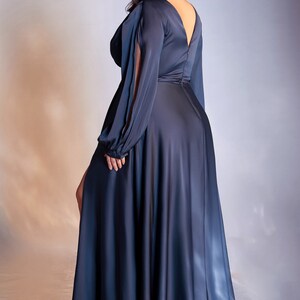 Curve Satin Modest Dress Plus Size Prom & Bridesmaid Gown - Etsy
