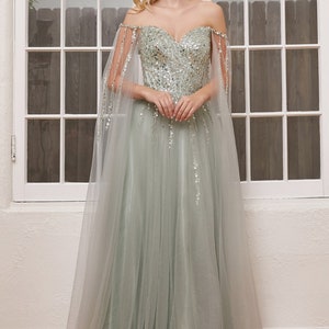 BEADED STRAPLESS FITTED Luxury Evening Gala Prom & Bridesmaid Gown ...