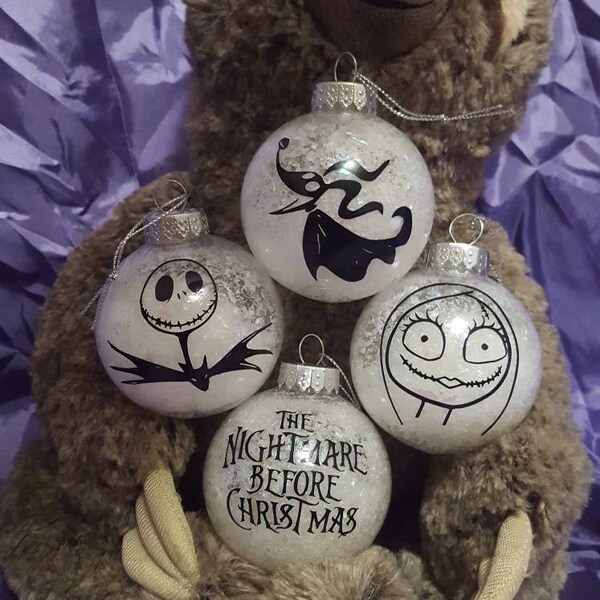 Nightmare Before Christamass Tree Ornaments Etsy