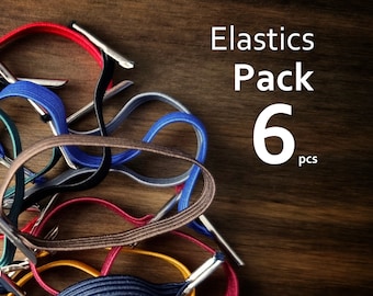 Pack de 6 élastiques pour le portefeuille en cuir Singular