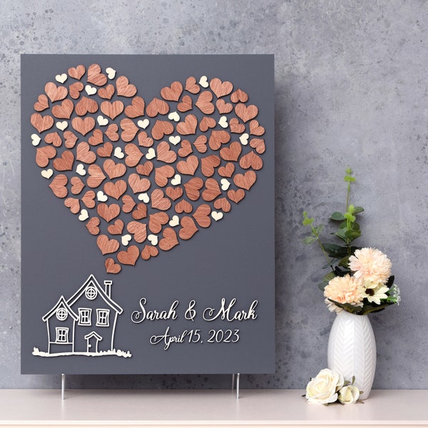 Wedding Guest Book up House Svg Etsy