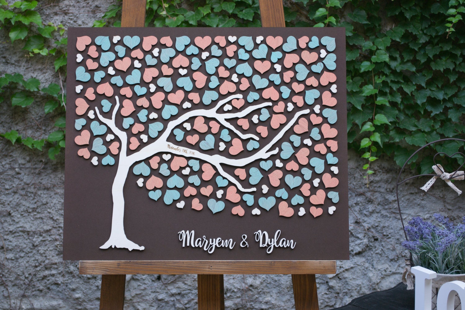 3D Wedding guest book alternative tree wood Custom unique guest book leaves Rustic wedding Rustic guest book wooden tree Tree of life Gift